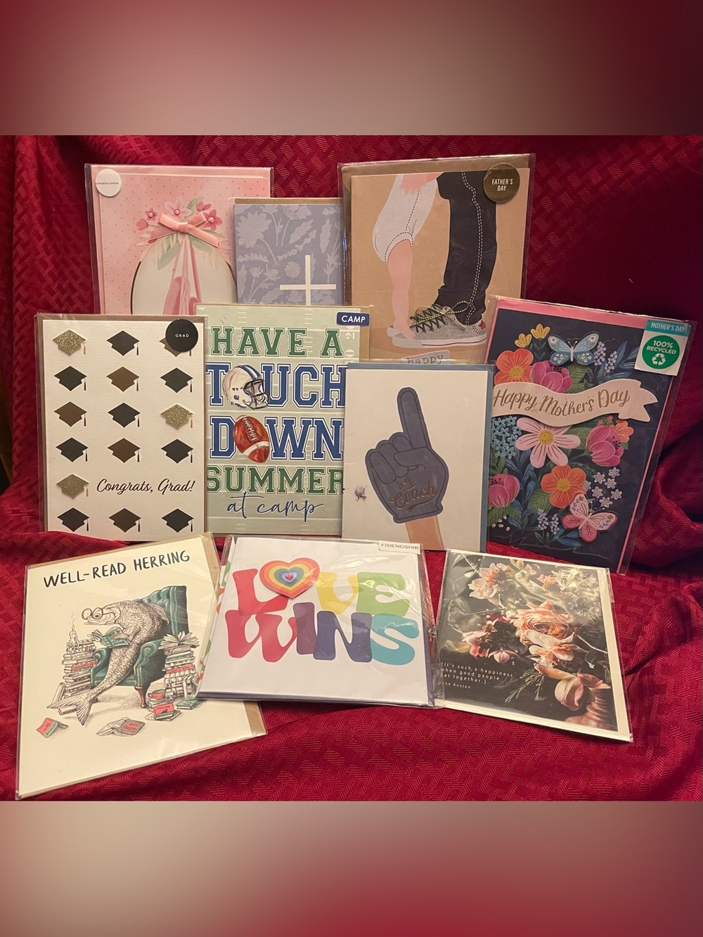 Assorted Greeting Cards - 10 pack